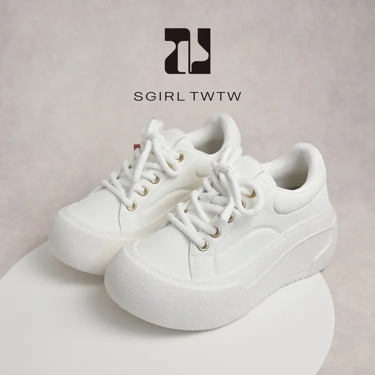 SGIRL TWTW 增高6厘米厚底老爹鞋2025新款户外轻便松糕底大头鞋女