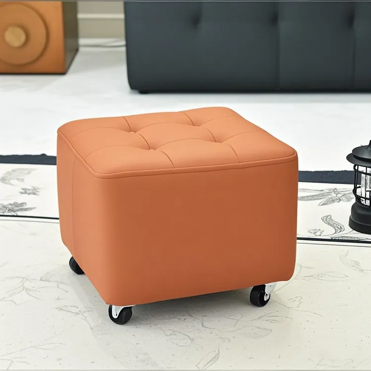 滑轮矮凳小凳子家用矮凳换鞋凳万向轮凳子茶几凳客厅小板凳小圆凳