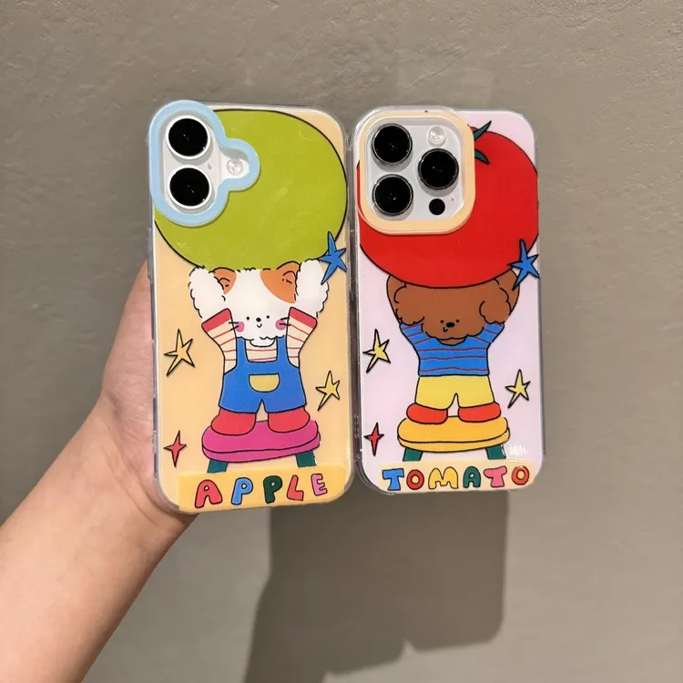 奥菲顿托举水果动物适用iPhone17大孔16手机壳华为vivo小米oppo套