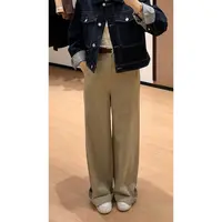 GZYB-XXK-AQ19 休闲裤春秋显瘦高腰直筒宽松秋季阔腿小众设计感
