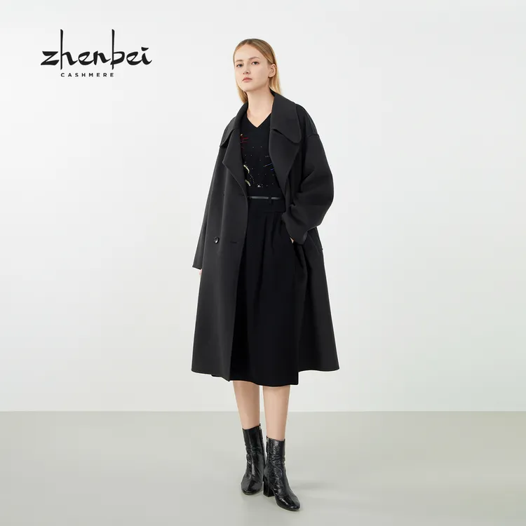 ZB/珍贝双面呢女大衣/99296