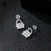 925银莫桑石银制品 TH0927-9819-011莫桑钻耳饰（一对/多样性）H