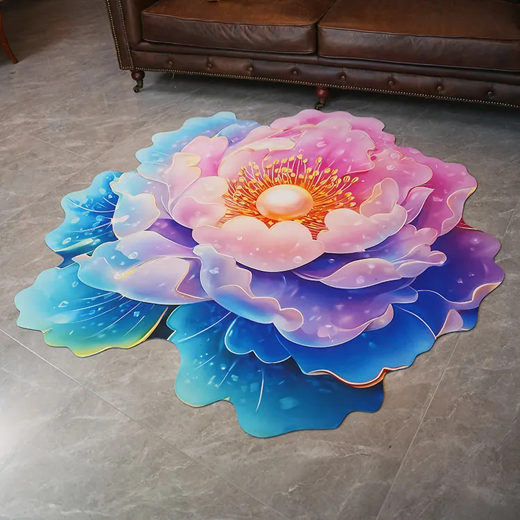 好运莲莲3D立体隔热防滑防水地垫