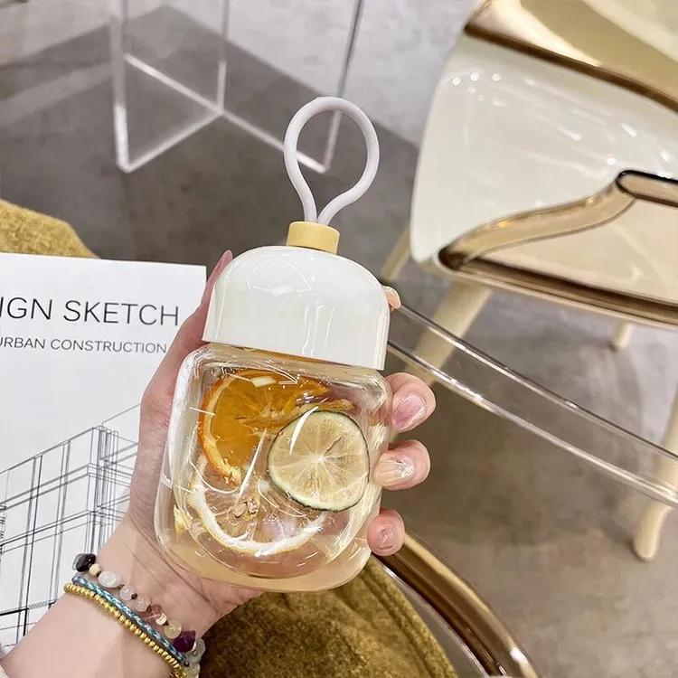 迷你玻璃胖胖杯子豆浆杯咖啡杯牛奶杯便携式外带小水杯玻璃小奶杯