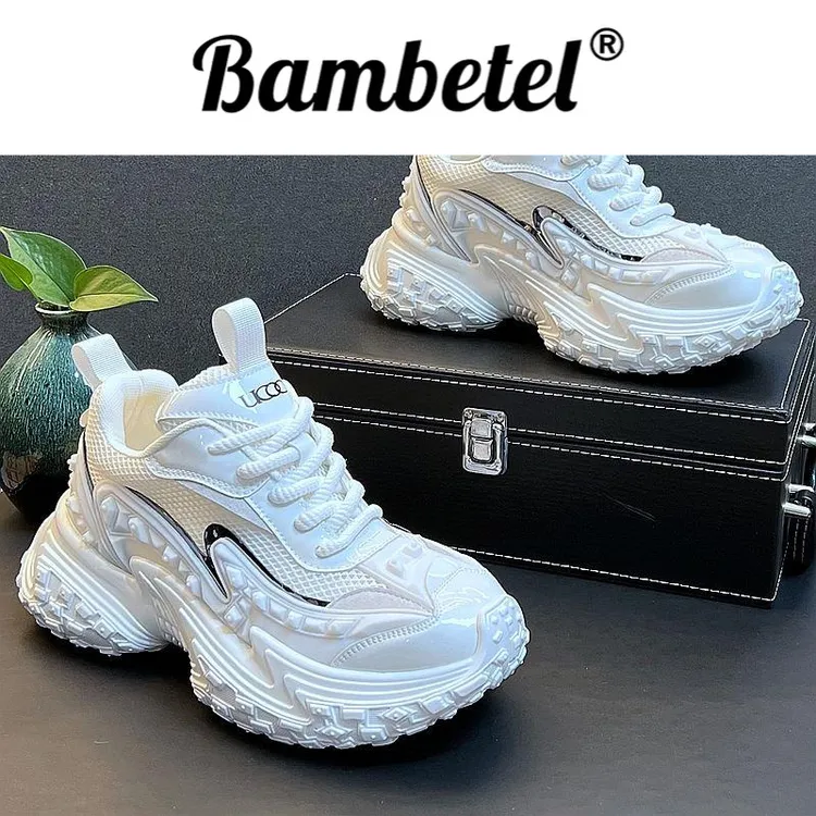 Bambetel踩出轻松舒适透气厚底休闲鞋男内增高老爹鞋潮