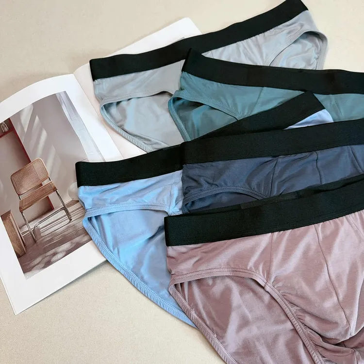 80S莫代尔男士10A级抑菌透气舒适三角裤头秋冬男士内裤