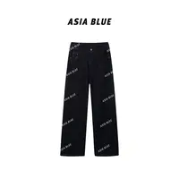 【ASIA BLUE】· 马吉 ·秋季四面弹复古洋气百搭直筒牛仔裤YW10006
