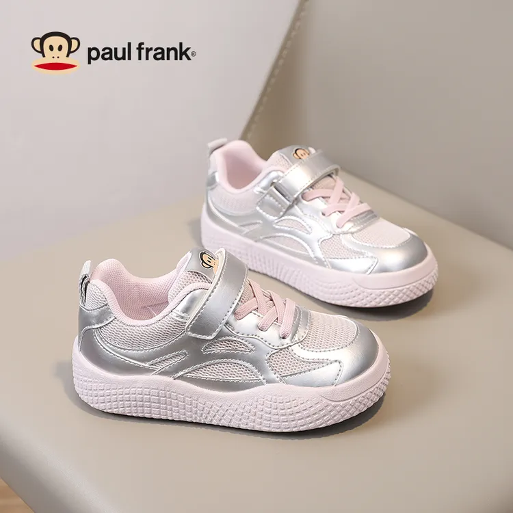 大嘴猴童鞋女童网面板鞋2025春秋新款男儿中大童休闲透气运动鞋潮