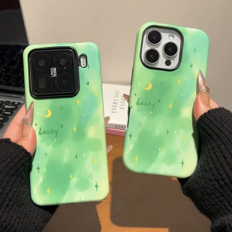 创意星空适用苹果16手机壳新款iPhone15Promax菲林二合一华为oppo