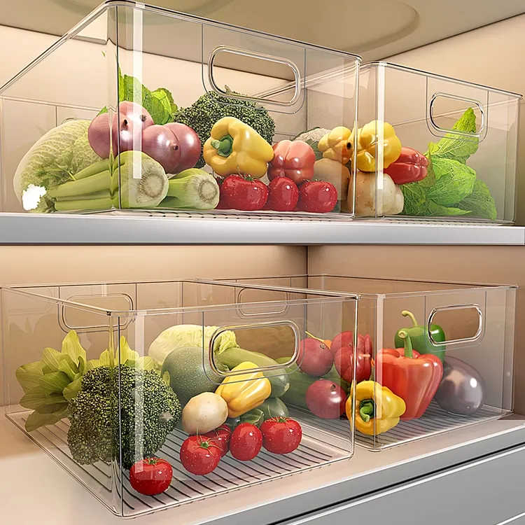 冰箱收纳盒厨房抽屉式蔬菜水果保鲜盒鸡蛋专用整理神器冷冻饺子盒