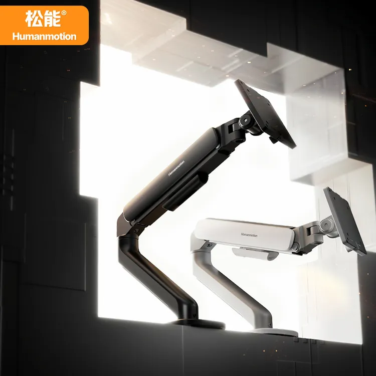 松能T6显示器支架机械臂免打孔电脑支架自由升降（17-32英寸9KG）商品图