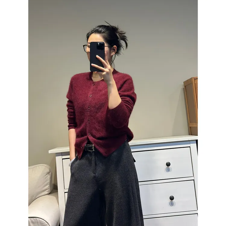 【绒绒小羊毛】羊绒拉绒款开衫 89294