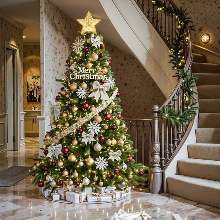 加密圣诞树2025新款家用diy套餐高级感ins风圣诞节装饰客厅摆件