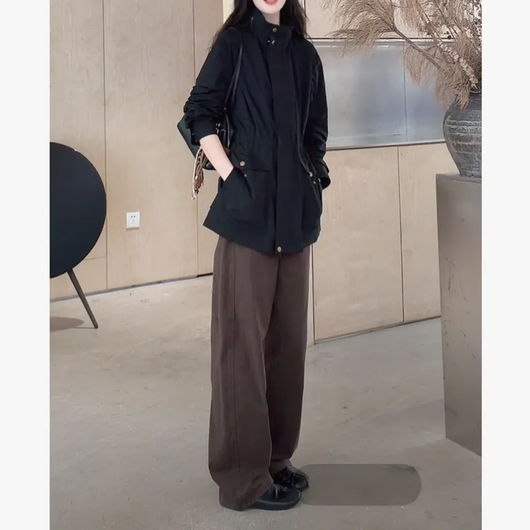 Z.blues【暖调棕牛仔】重磅斜纹生态石洗‌直筒牛仔裤YZLHKZ0206