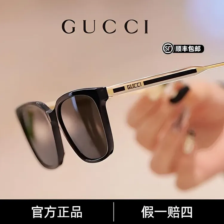 【1819】GUCCI/古驰墨镜男女眼镜素颜神器高档防紫外线大框旅行GG1121SA商品图