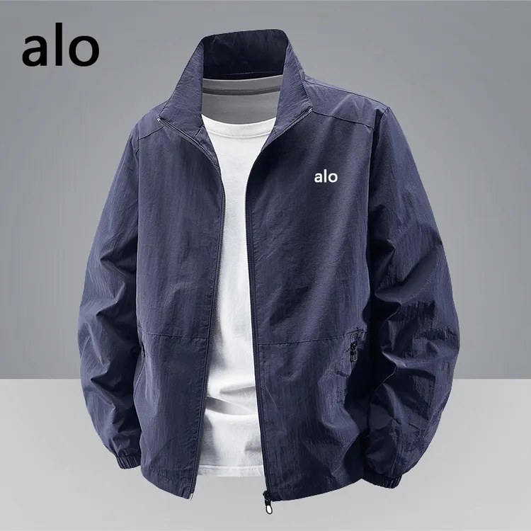 ALO品牌2025春秋新款夹克男女户外加绒防水防风立领加厚外套夹克
