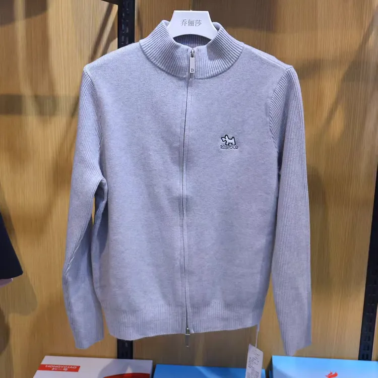 女针织冬季厚款刺绣圆领毛针织衫毛衣网红半高领