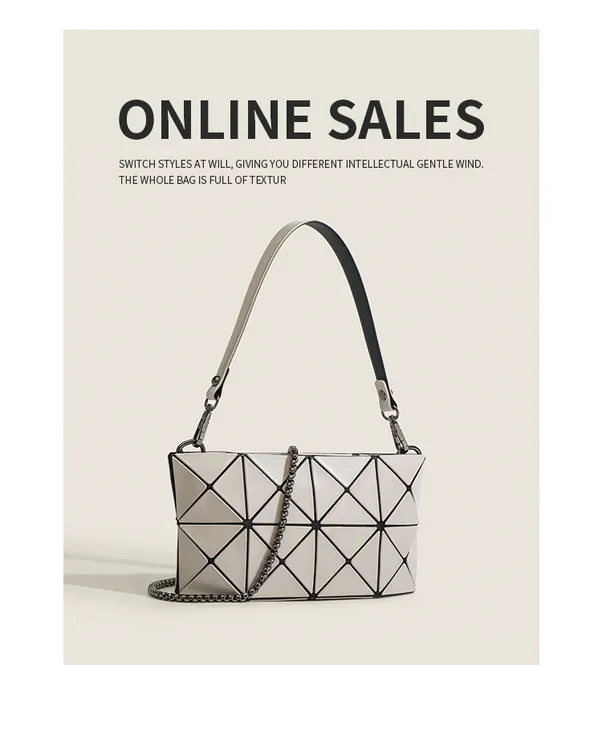 【港澳免税店】新款迷你菱格手提手拎链条单肩斜挎小方盒钥匙手机包