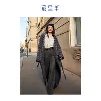 藏里羊【北美小动物毛毛】秋冬设计感中长款外套M1037 