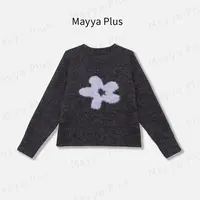 【情书邮局】Mayya Plus麦芽定制法式流光风圆领针织毛衣女32546598