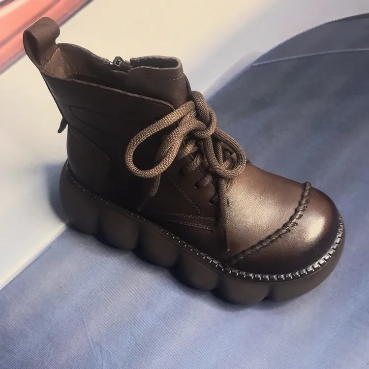 秋季秋冬四季通用防滑碎花马丁靴加绒棉靴