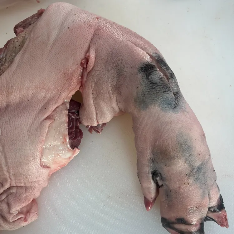 【猪蹄】大别山新鲜黑毛土猪肉猪脚 急冻冷鲜 京东发货