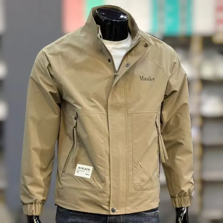 2025春秋装外套男潮流立领薄款休闲港风衣短款外穿帅气男士夹克衫