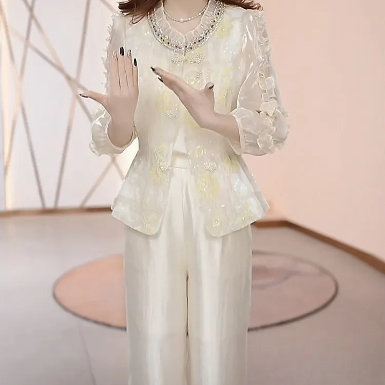 2025春季新款时尚小香风气质高端精致女装休闲收腰显瘦减龄三件套
