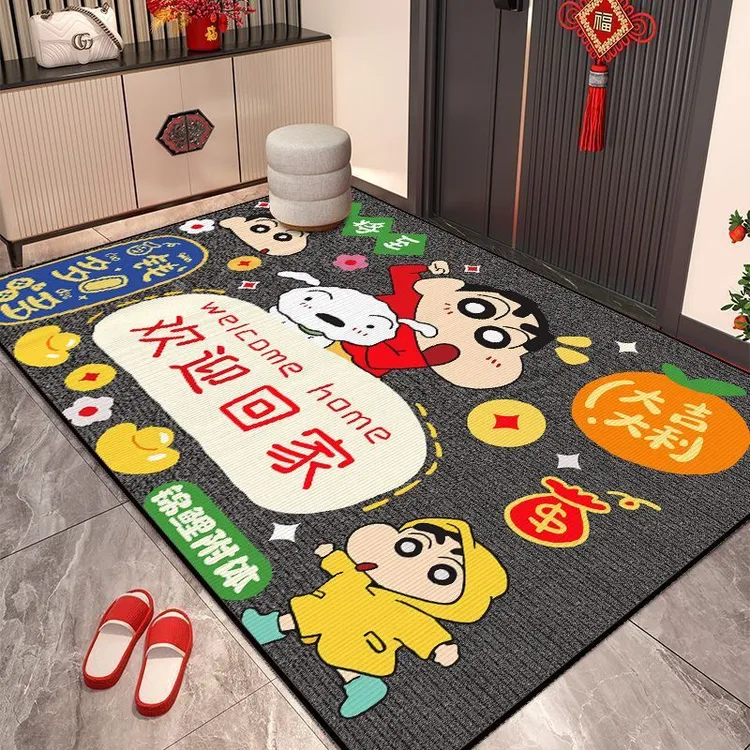 简约入户门地垫卡通玄关进门脚垫高级耐脏耐磨地毯家用大门口门垫