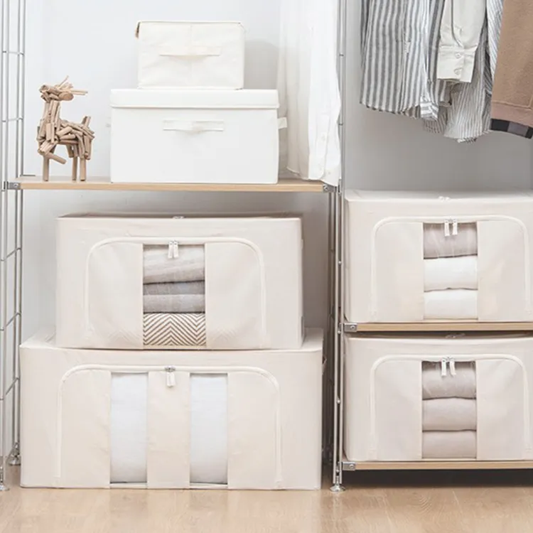 凯凯优选  66升 牛津布收纳箱 带钢架 质量好实用性强 