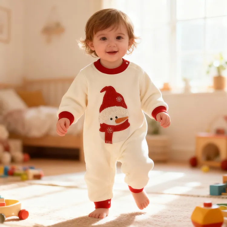 宝宝奥利绒连体衣春秋冬季长袖新生儿衣服外出舒适亲肤婴儿哈衣