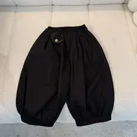 幂姐童装 儿童裤子冬季新款休闲加绒韩系宽松简约裤子加厚长裤