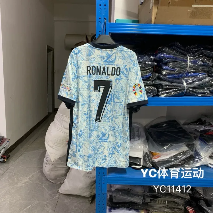 2024欧洲葡萄杯牙主客场球衣7号C罗球员版B费球迷上衣足球服短袖