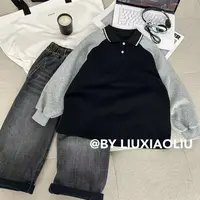 杭州六小六正版BY LIUXIAOLIU秋冬季儿童加绒卫衣17650