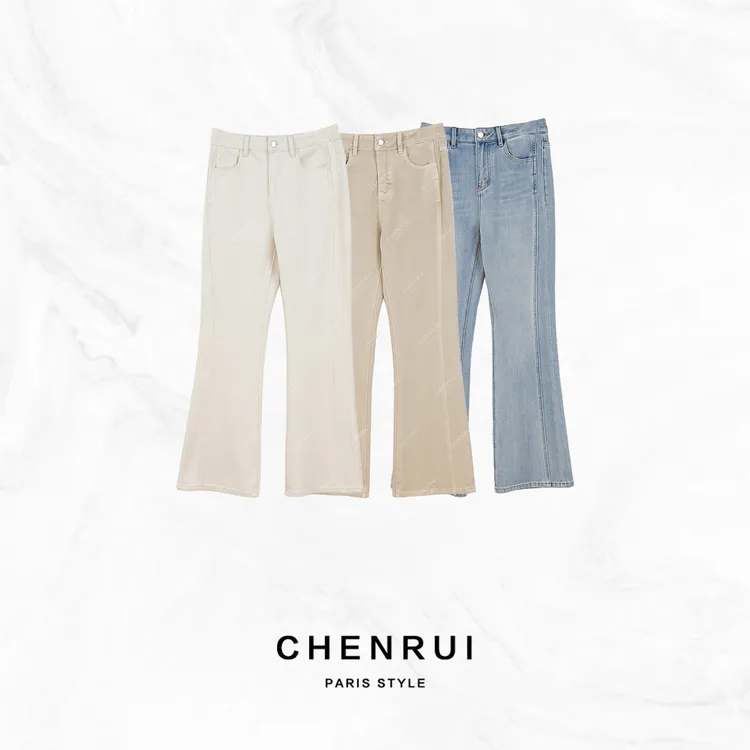 CHENYUNXIN晨锐【琉璃结构】腿精超模天丝牛仔裤清凉3065