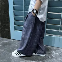男童夏季薄款九分裤2025新款中大童韩版百搭休闲裤阔腿裤男孩裤子