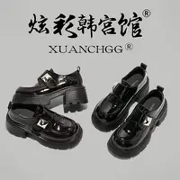 厚底乐福鞋英伦风复古百搭时尚小皮鞋2025秋冬新款学院单鞋1807