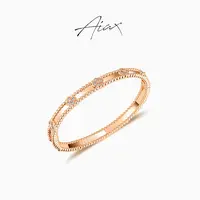 AIAX 镀K金 轻奢气质小众百搭时尚经典万花筒手镯TSS7324