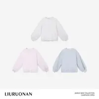 LIURUONAN 25SS【雾纱卫衣】小众设计气质休闲宽松卫衣春夏新款上衣