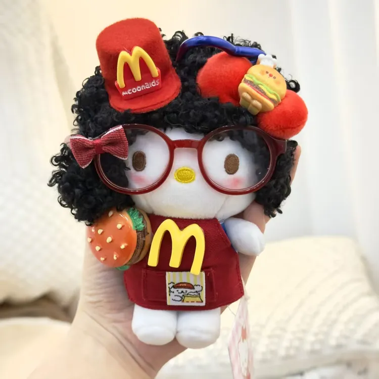 正版三丽鸥hellokitty挂件麦乐小卷七夕礼物闺密男友毛绒挂件