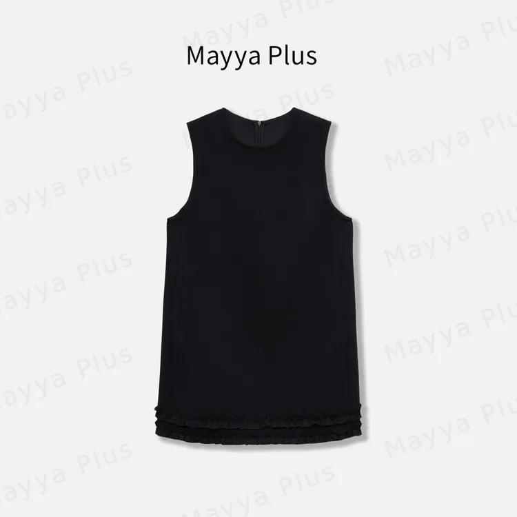 【香奈姐姐】Mayya Plus麦芽定制气质高贵秋冬款洋气连衣裙32547813