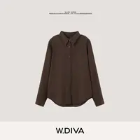 W.Diva【松思序】莱赛尔木棉腹股复古百搭显瘦通勤衬衫53S202987