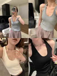 泰式U领  带胸垫美背3671