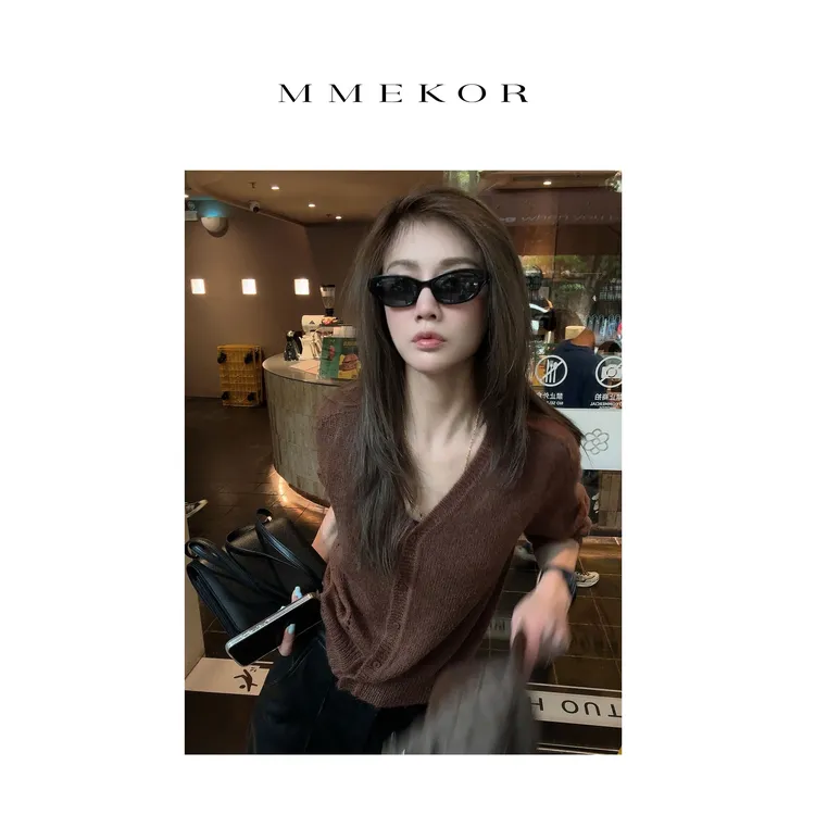 MMEKOR“半岛清咖”针织衫  2025新款静奢老钱风百搭上衣 89993