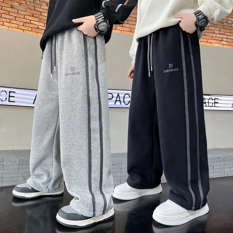 男童春秋款洋气韩版针织休闲裤2025新款儿童秋季运动裤子男孩长裤