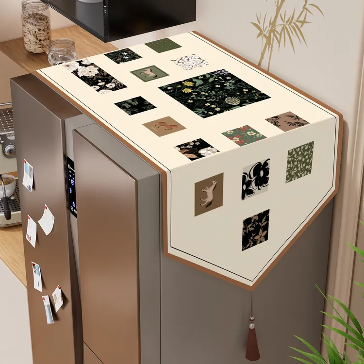 冰箱防尘罩遮盖防灰尘顶盖布2025新款洗衣机单双开门冰柜遮尘盖巾