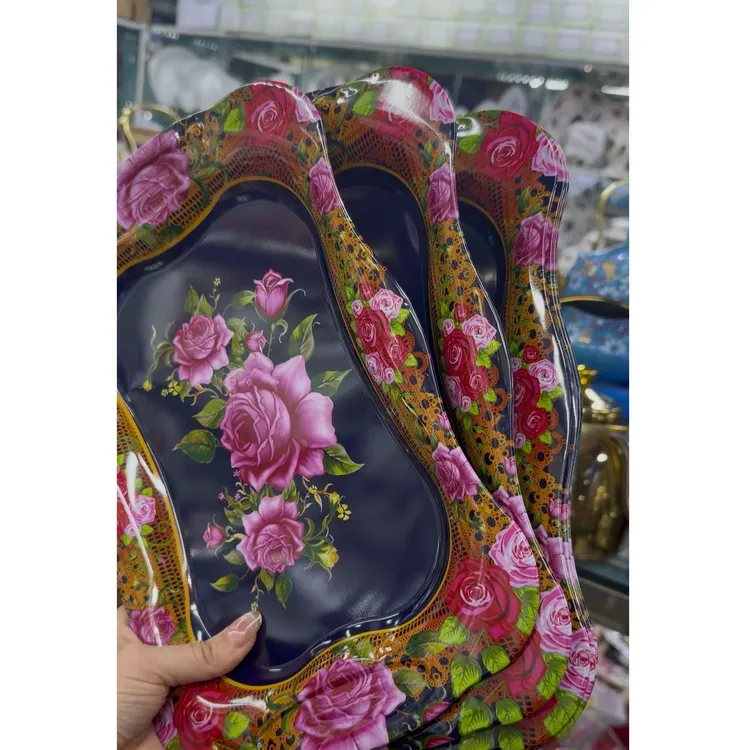 kalay atigul patnus  家用 高档玫瑰花托盘 5 个【01】