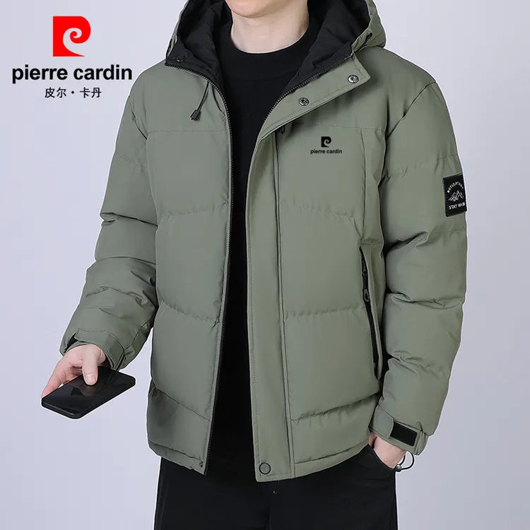皮尔卡丹棉服男士冬季外套保暖加厚宽松棉袄子秋冬装休闲连帽棉衣