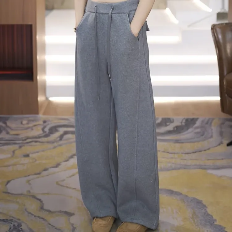 【渲渲推荐】XR-5022冬季舒适休闲加绒抽绳小卫裤