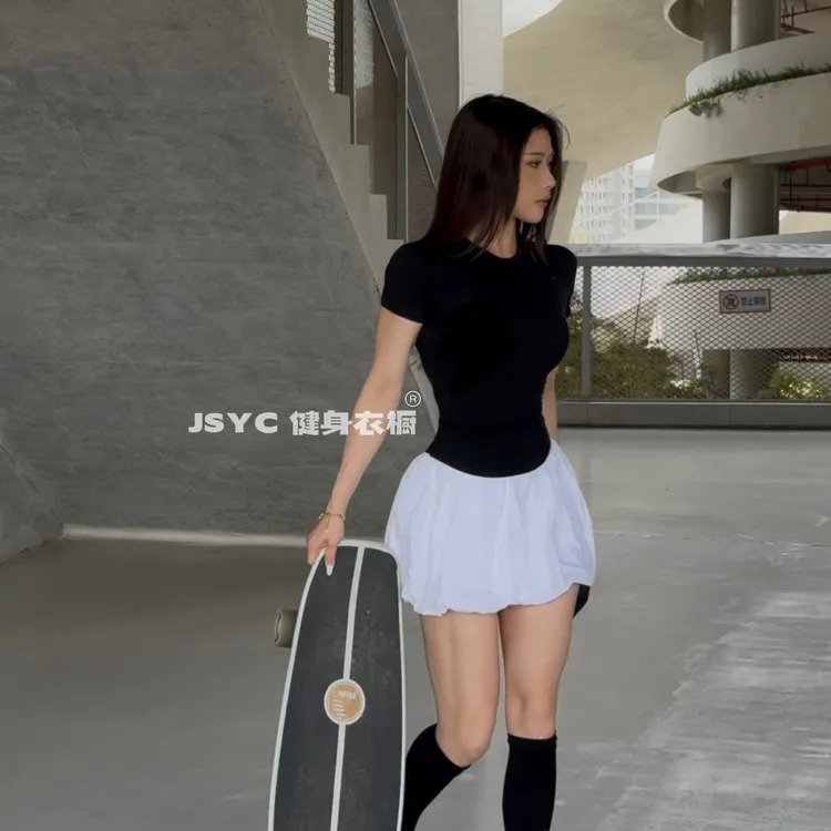 JSYC健身衣橱-蓬蓬裙自带安全裤防走光春夏运动健身短裙